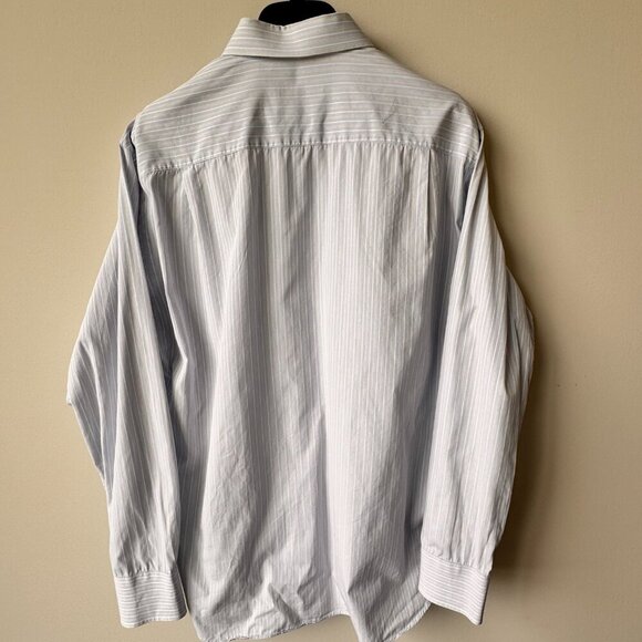 Canali Cotton Striped Long Sleeve Dress Shirt - Picture 6 of 10